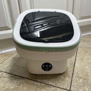 Portable Washing Machine, 12L Upgraded Mini Machine With‎ Spin Green